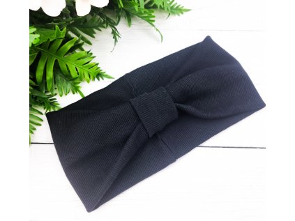 Čelenka Turban RIB BLACK