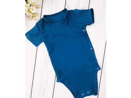 Body mušelín NAVY zavinovací