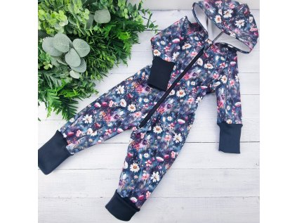 SOFTSHELL KOMBINÉZA rostoucí s kapsami AKVAREL