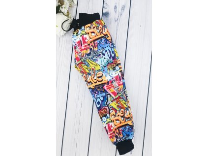 Zimní funkční sofshell kalhoty s beránkem GRAFFITY