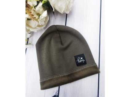 Zateplená čepice KHAKI