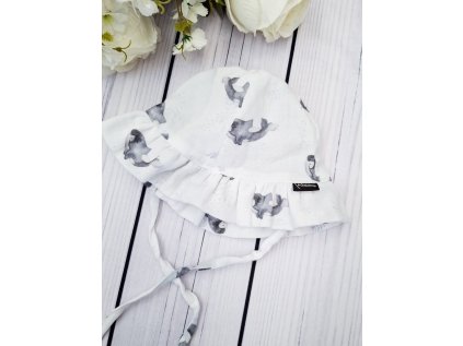 Klobouk ŘASENÝ mušelín KOSATKY