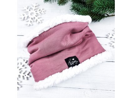 Nákrčník s beránkem OLDPINK White