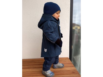 Softshell bunda/křivák MODROŠEDÁ