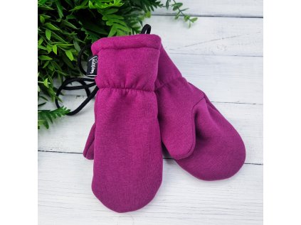 Zateplené rukavice s palcem warm FUCHSIA