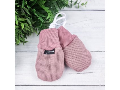 Bezpalcové zateplené rukavice WAFLE PURPLE