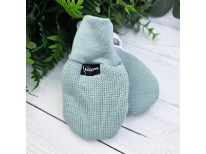 Bezpalcové zateplené rukavice WAFLE MINT