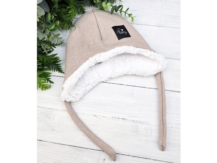 Ušanka s beránkem warm MOCCA