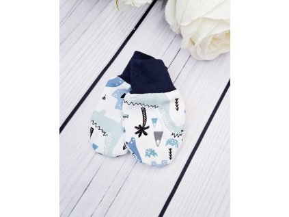 Kojenecké rukavičky proti poškrábání DINO