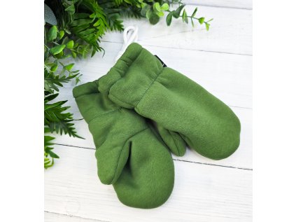 Zateplené rukavice s palcem warm ZELENÁ