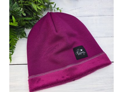 Zateplená čepice MAGENTA