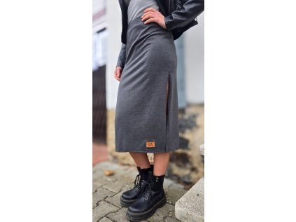 Sukně s rozparkem Melange