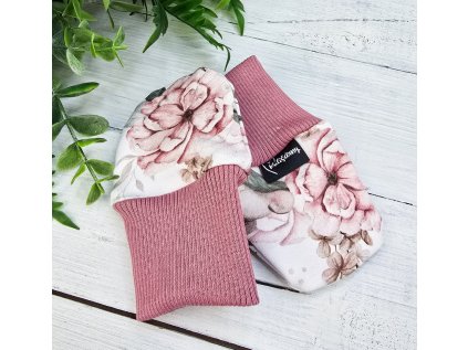 Kojenecké rukavičky proti poškrábání ROSE