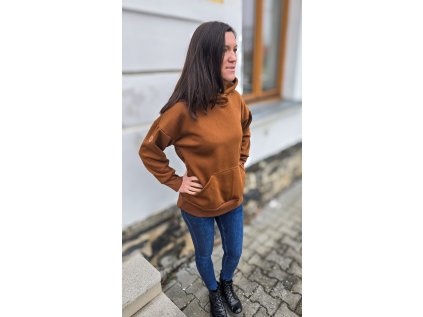 Mikina WARM hnědá