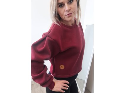 Mikina STRUCTURE WARM merlot