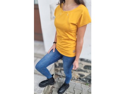 Dámské tričko MUSTARD kojicí