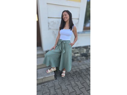 DÁMSKÁ mušelínová kalhotová sukně MENTOL