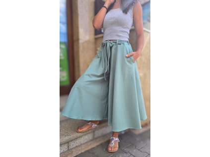 DÁMSKÁ tepláková kalhotová sukně SAGE