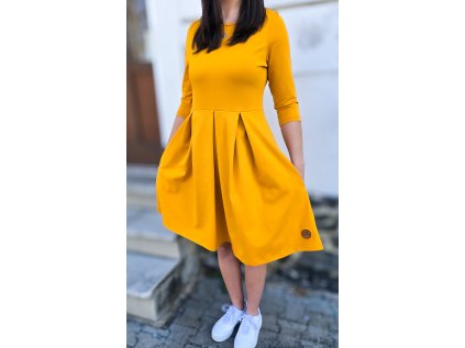 Šaty ESMÉ MUSTARD