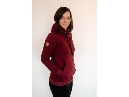 bordo kojící mikina