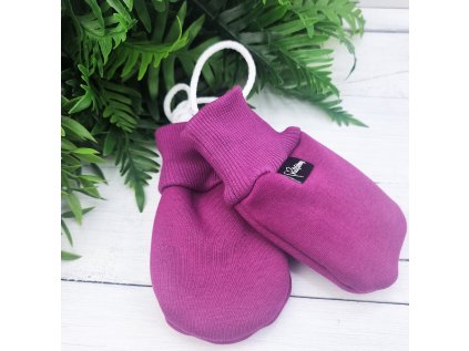 Bezpalcové zateplené rukavice MAGENTA