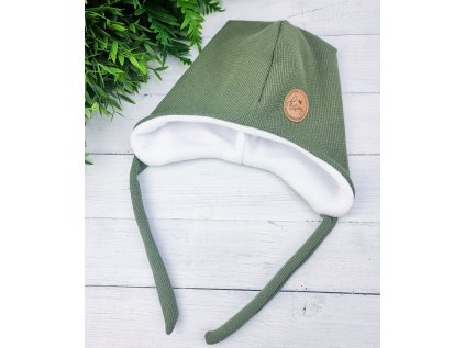 MECHOVÁ WAFLE ušanka s fleecem