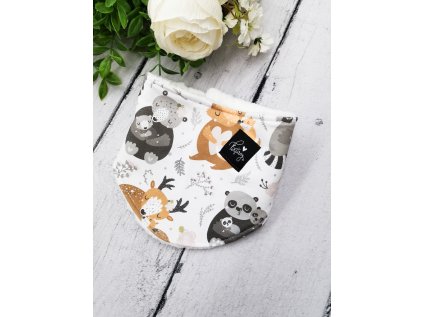 Nákrčník s beránkem - rozepínací BEDEAR White