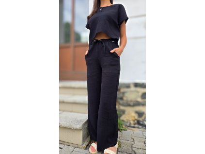 Dámská mušelínová souprava ALLA Black