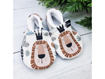 Nízké capáčky barefoot s fleesem LION