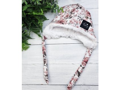 Ušanka s beránkem ROSIE white