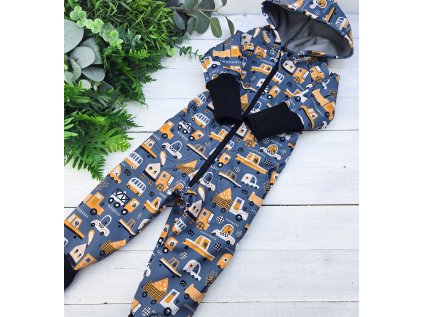 SOFTSHELL KOMBINÉZA rostoucí s kapsami MACHINE