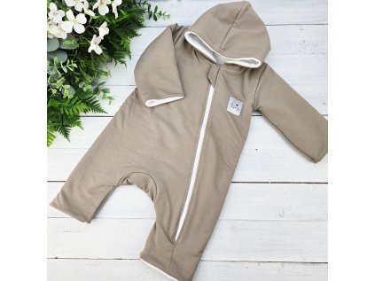 Zateplený overal s beránkem PÍSKOVÁ