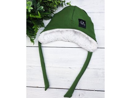 Ušanka s černým beránkem GRASS