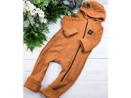 Mušelínový rostoucí overal BRONZ