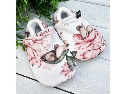Nízké capáčky barefoot s fleesem ROSE
