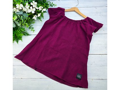 Šatovka mušelín WINE