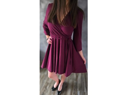 Šaty SOFIE bordó