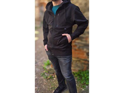 Pánská mikina UNIT BLACK se zipem