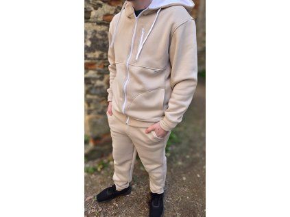 Pánská mikina UNIT WARM MOCCA se zipem