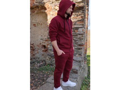 Pánské tepláky UNIT WARM MERLOT