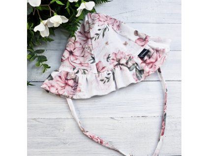 Klobouk ŘASENÝ mušelín ROSE