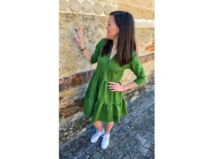 Dámské teplákové BOHO šaty GRASS