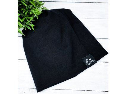 Čepička BLACK jednovrstvá