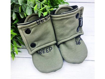 Capáčky barefoot s microfleece BEEP
