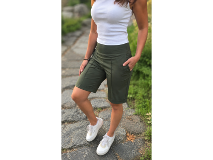 Dámské bermudy silk OLIVA