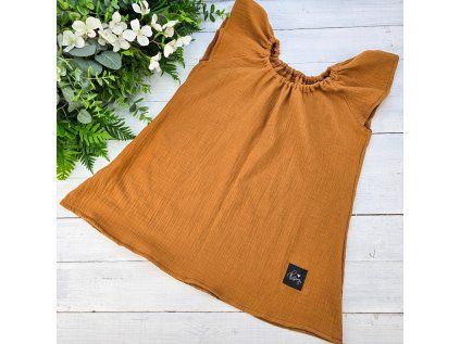 Šatovka mušelín BRONZ