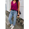 Dámská halenka silky FUCHSIA