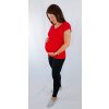 kojící/těhotenské tričko červené