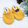 Nízké capáčky barefoot s fleesem MUSTARD
