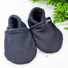 Nízké capáčky barefoot s fleesem BLACK Black